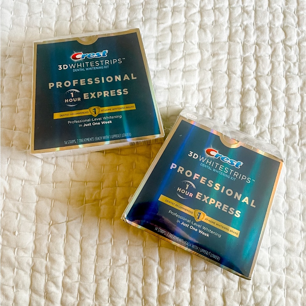 2pk Crest 3d whitestrips professional express